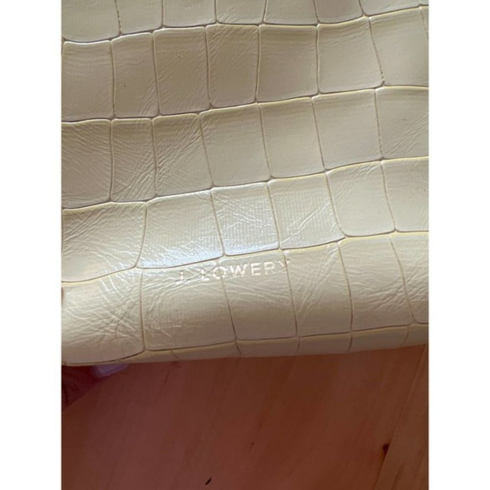 J. Lowery Leather Mini William Crossbody Tote Bag Women's Pastel Yellow NWOT - Picture 3 of 8